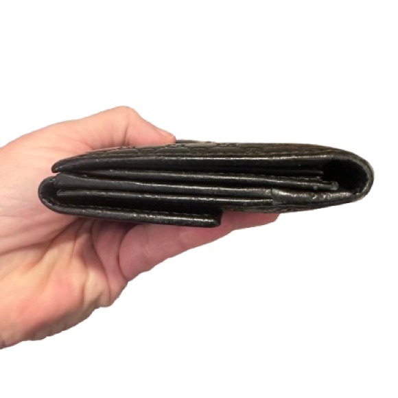 Gucci Micro GG Guccissima Metallic Black Continental Wallet - Picture 7 of 7